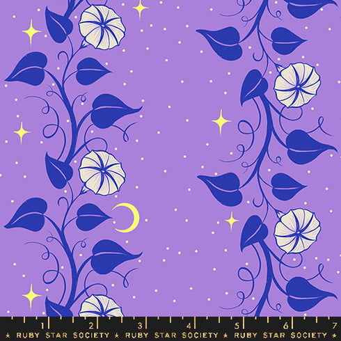 Glow Garden Moon Vines in Amethyst RS2114 15 - Ruby Star Society Sold by the Half Yard